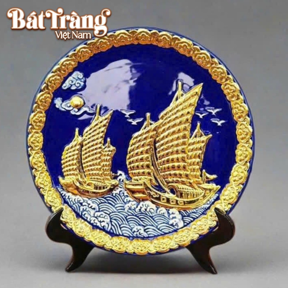 Đĩa cảnh gốm sứ