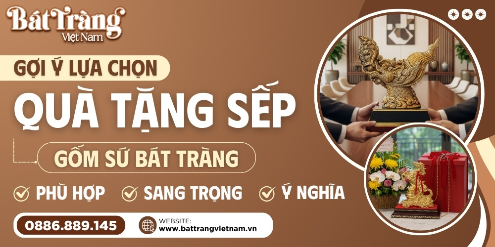 Quà tặng gốm sứ tặng sếp, cấp trên