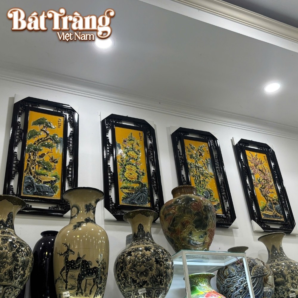 Tranh gốm Bát Tràng