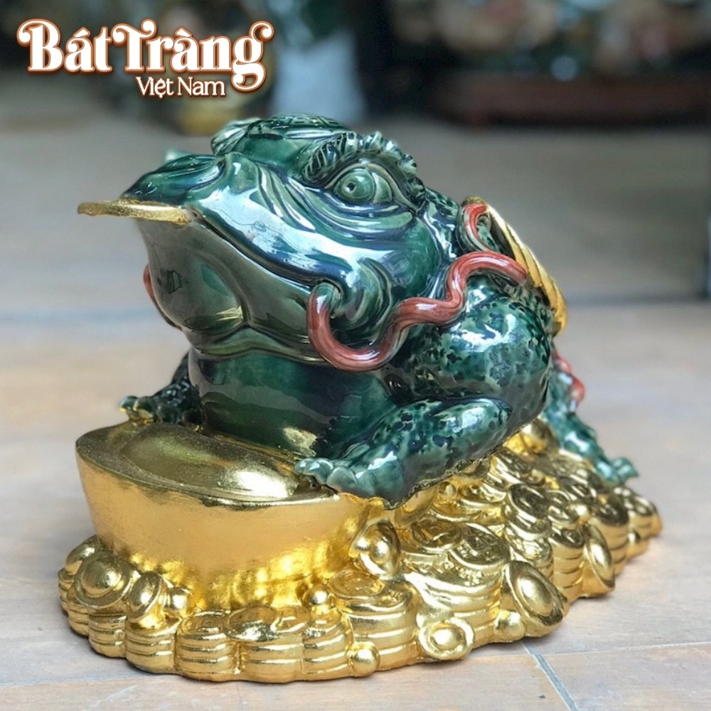 Cóc ngâm tiền gốm Bát Tràng