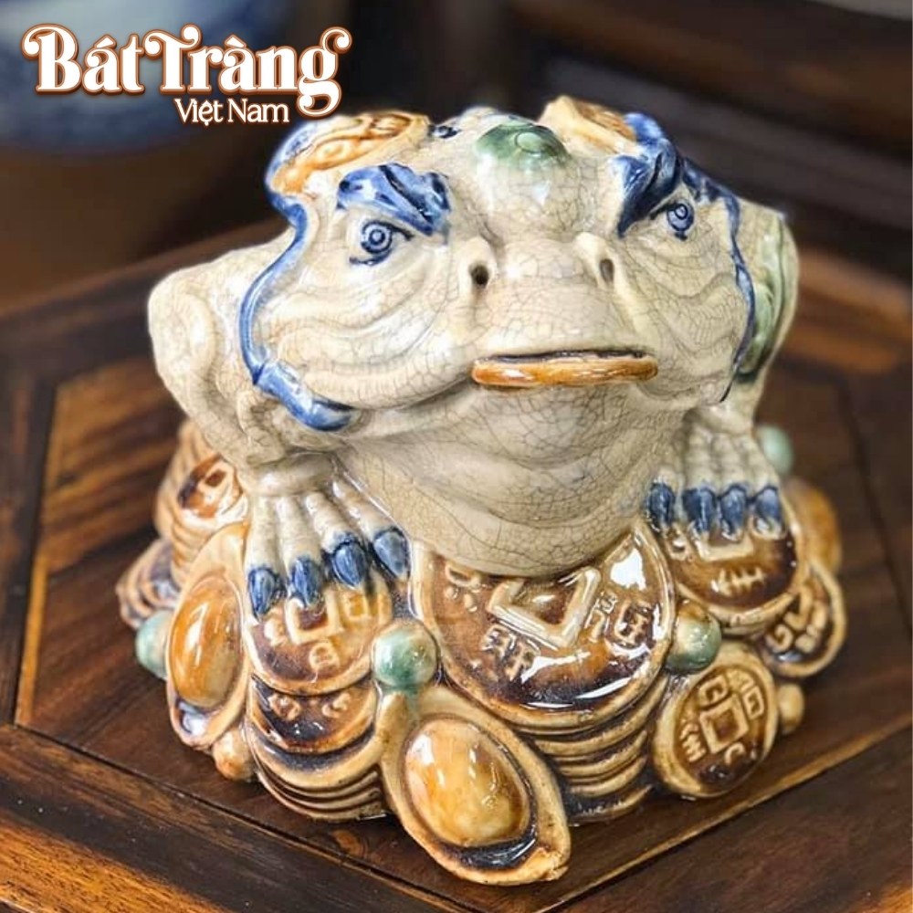 Cóc ngâm tiền gốm Bát Tràng