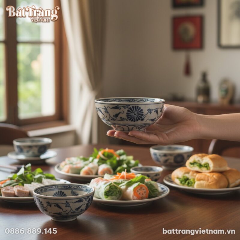 Cận cảnh chiếc bát cơm men rạn hoa cúc đen Bát ... Cận cảnh chiếc bát cơm men rạn hoa cúc đen Bát ...