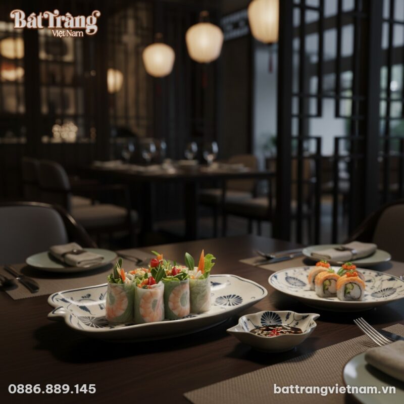 Bàn tiệc nhà hàng sang trọng: Cận cảnh Đĩa khay... Bàn tiệc nhà hàng sang trọng: Cận cảnh Đĩa khay...