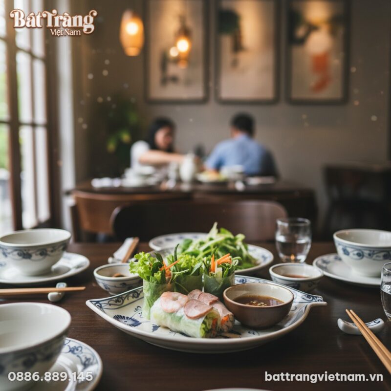 Đĩa lá gốm Bát Tràng họa tiết hoa cúc men lam, ... Đĩa lá gốm Bát Tràng họa tiết hoa cúc men lam, ...