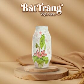 Lọ dáng phích hoạ tiết hoa sen BT-LHS05