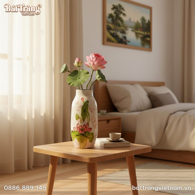 Góc phòng ngủ ấm cúng của một căn hộ Việt Nam h...