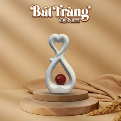 Lọ decor vô cực trái tim chữ tài lộc màu trắng BT-TGS07 - Ảnh đại diện