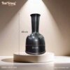 Kích thước Lọ hoa dáng đầm size đại men đen trơn BT-LHS17
