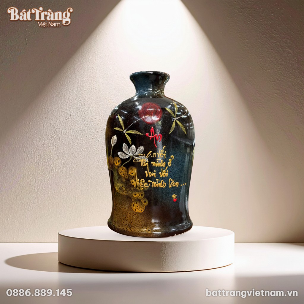 Lọ hoa dáng áo dài men hoả biến chữ An BT-LHS28 - Ảnh đại diện Lọ hoa dáng áo dài men hoả biến chữ An BT-LHS28 - Ảnh đại diện