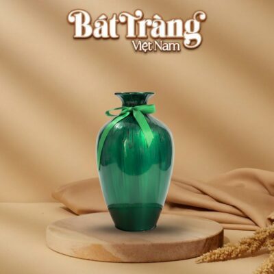 Lọ hoa dáng chai nhỏ men lục bảo BT-LHS09 - Ảnh đại diện