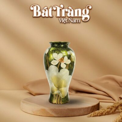 Lọ hoa dáng choé khảm cốm hoạ tiết sen BT-LHS11 - Ảnh đại diện