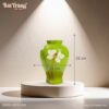 Kích thước Lọ hoa dáng choé xanh ngọc vẽ hoa sen g BT-LHS10