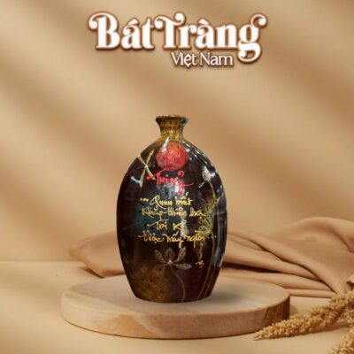 Lọ hoa dáng dẹp men hoả biến chữ Tri Kỉ BT-LHS29 - Ảnh đại diện