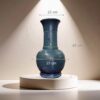 Kích thước Lọ hoa dáng tỏi cao men xanh dương BT-LHS32