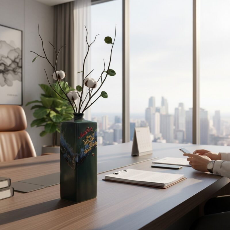 Trong văn phòng giám đốc ở TP.HCM, lọ hoa BT-LH... Trong văn phòng giám đốc ở TP.HCM, lọ hoa BT-LH...