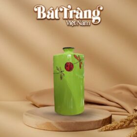 Lọ hoa trụ vai tròn màu xanh lá BT-LGS26