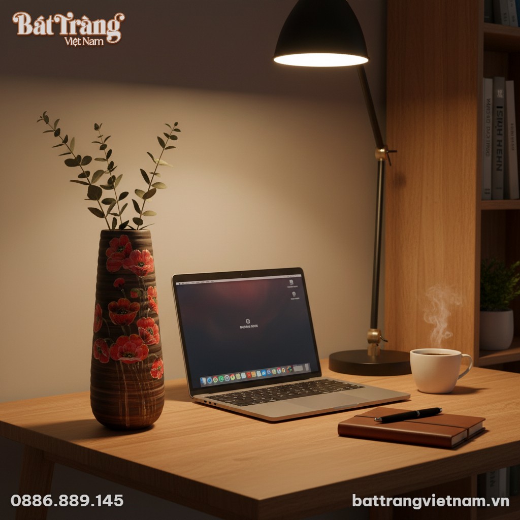 Một g&oacute;c b&agrave;n l&agrave;m việc gọn g&agrave;ng của người trẻ Việ...