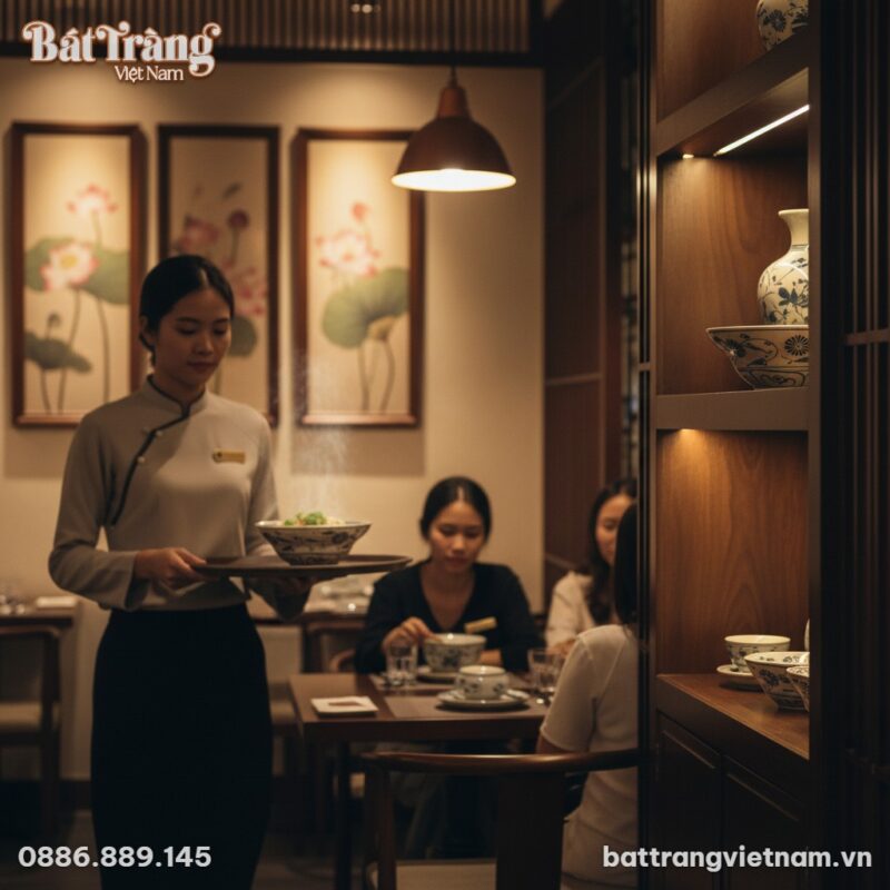 tô yêu kiểu nhật men rạn cúc đen được đặt trong...