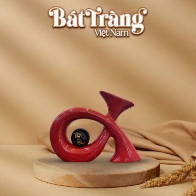 Tượng decor cây kèn vẽ chữ Tài Lộc màu đỏ BT-TGS11 - Ảnh đại diện