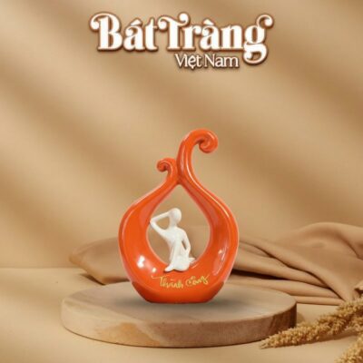 Tượng decor gốm sứ màu đỏ chữ thành công BT-TGS06 - Ảnh đại diện