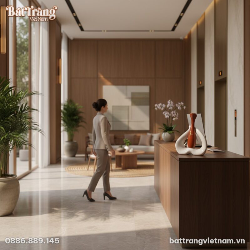 Tượng decor chữ Lộc BT-TGS13 trên bàn tiếp tân ...