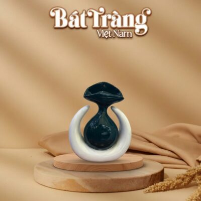 Tượng Gốm decor 'Vòng Tròn Hài Hòa' xanh trắng BT-TGS08 - Ảnh đại diện