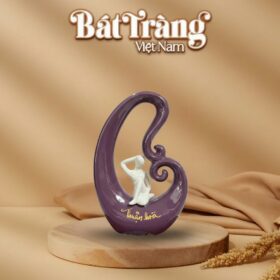 Tượng gốm sứ decor chữ Thuận Hoà BT-TGS02