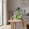 Một tượng thiên nga gốm sứ xanh lá cao 30cm đặt...