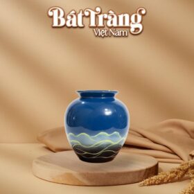 Vò tròn xanh mây men hoả biến BT-LHS06