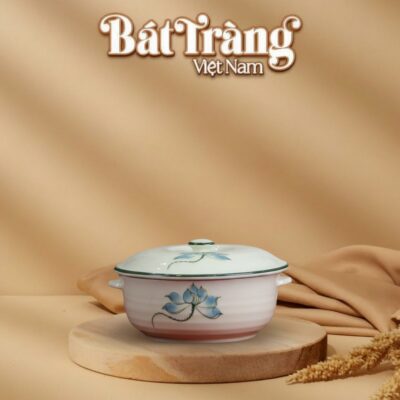 Âu cơm sứ trắng hoạ tiết sen xanh Bát Tràng BT-BD108 - Ảnh đại diện