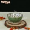 Kích thước Bát cơm hoạ tiết bèo xanh men lục bảo BT-BD98