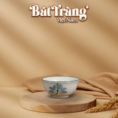 Bát mắm sứ trắng hoạ tiết sen xanh Bát Tràng BT-BD112 - Ảnh đại diện