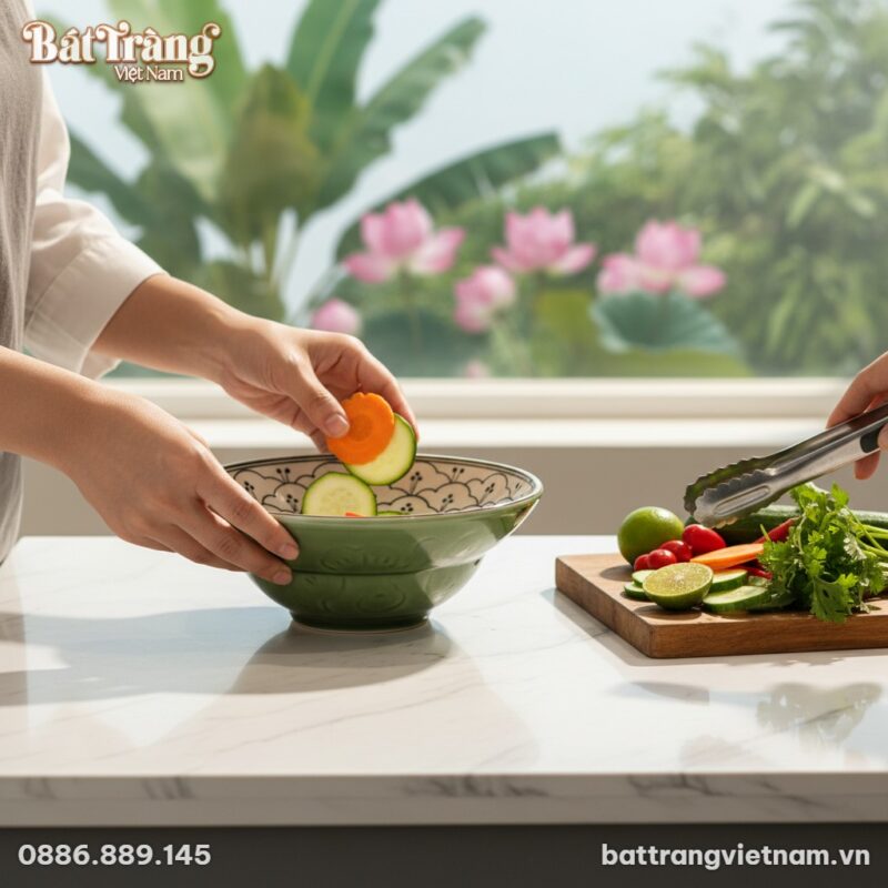 Cận cảnh bàn tay một người phụ nữ Việt Nam than...