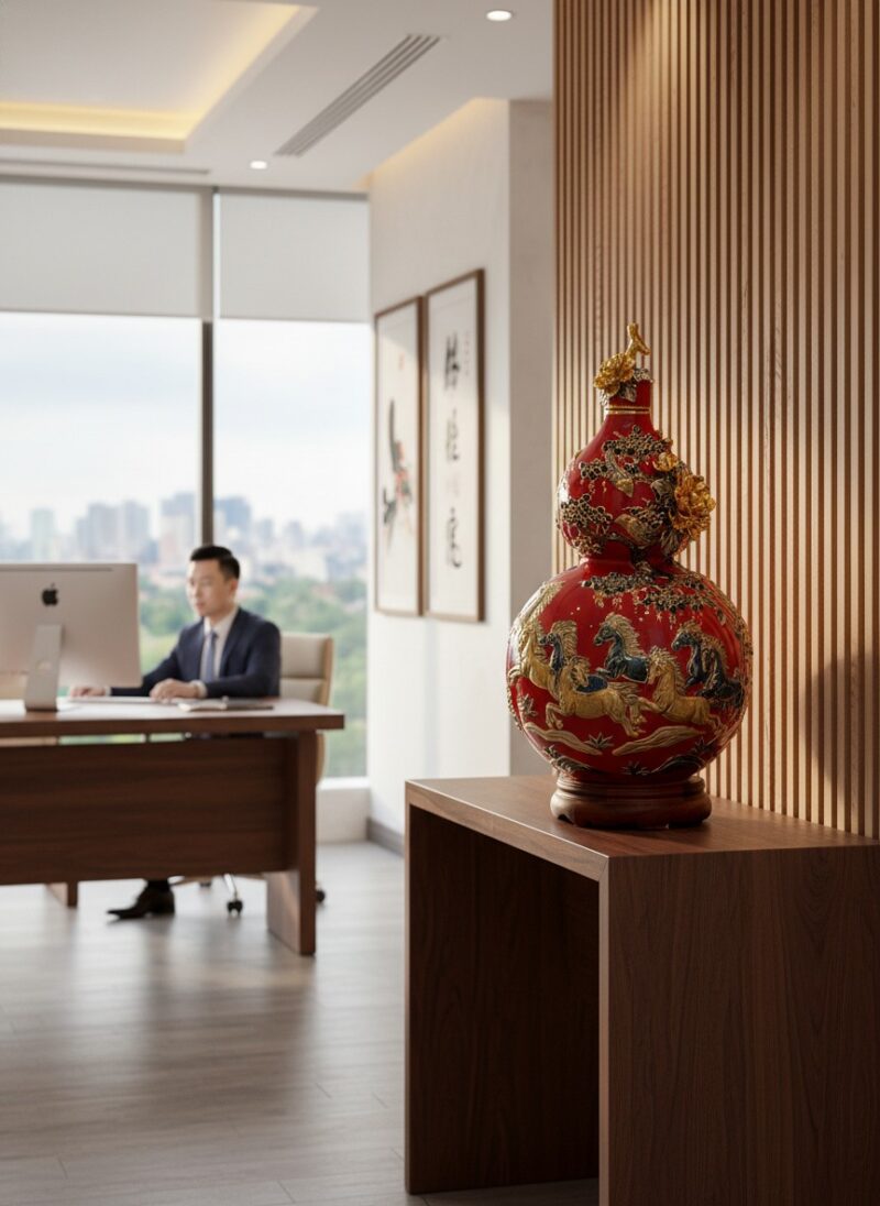 Một doanh nhân Việt Nam lịch lãm ngồi làm việc ...