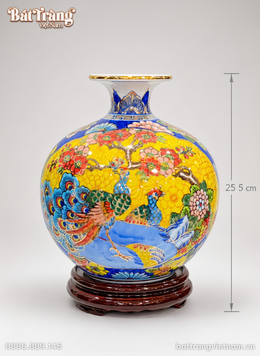 K&iacute;ch thước B&igrave;nh h&uacute;t lộc Nhị cảnh C&ocirc;ng Danh Ph&uacute; Qu&yacute; Thuận Buồm Xu&ocirc;i Gi&oacute; BT-BHL97