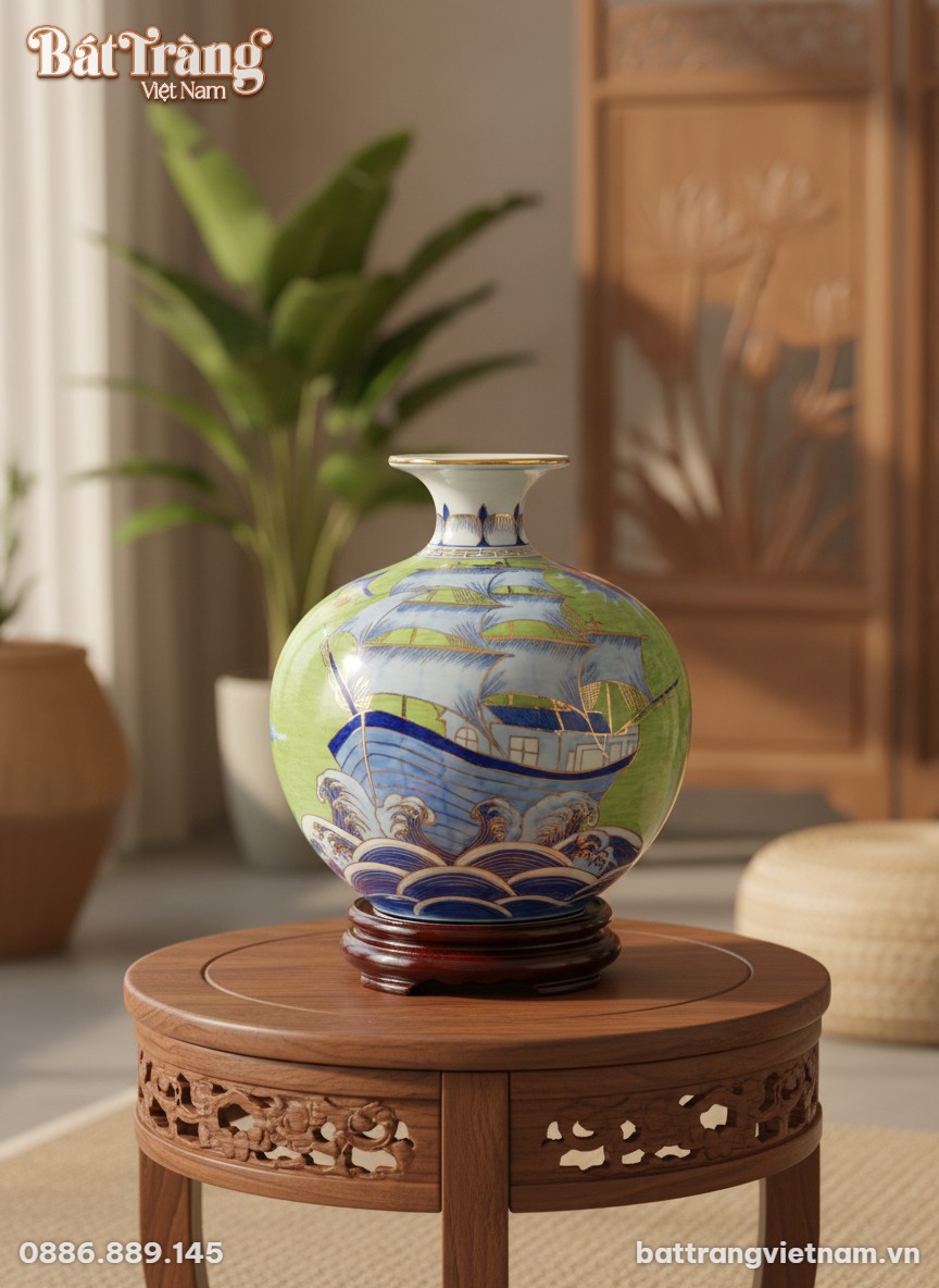 Chụp cận cảnh tinh xảo b&igrave;nh h&uacute;t lộc Thuận Buồm ...