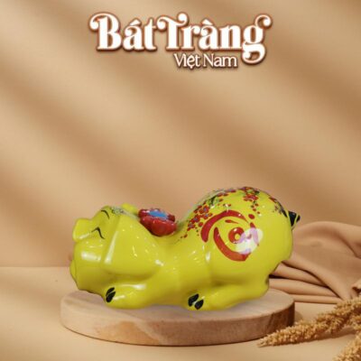 Ống heo tiết kiệm size đại màu vàng chữ Tài Lộc BT-HĐ03