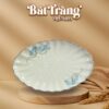 Đĩa bầu dục gợn sóng hoạ tiết sen xanh BT-BD116 - Ảnh đại diện