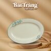 Đĩa bầu dục hoạ tiết sen xanh Bát Tràng BT-BD117 - Ảnh đại diện