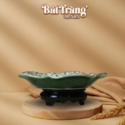 Đĩa bông hoạ tiết bèo xanh lục bảo BT-BD105 - Ảnh đại diện