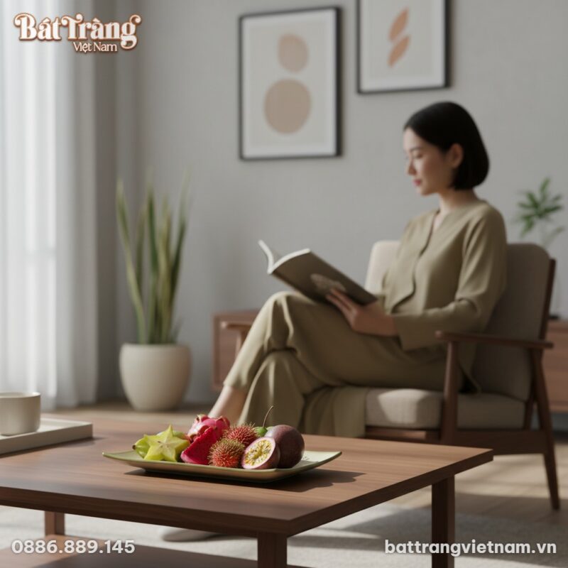 Góc phòng khách Việt hiện đại với đồ nội thất t...