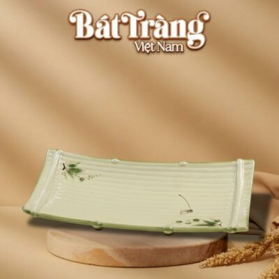 Đĩa dáng thuyền bộ bát đĩa chuồn trúc BT-BD90 - Ảnh đại diện