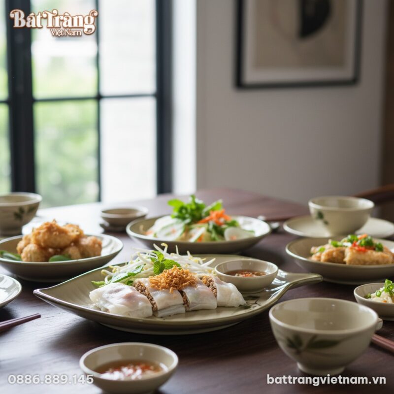 Cận cảnh họa tiết hoa lá và bướm vẽ tay trên đĩ...