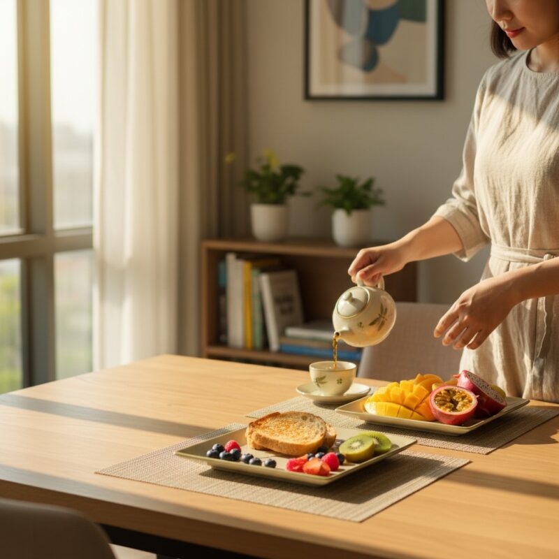 Một buổi sáng cuối tuần yên bình tại căn hộ chu...