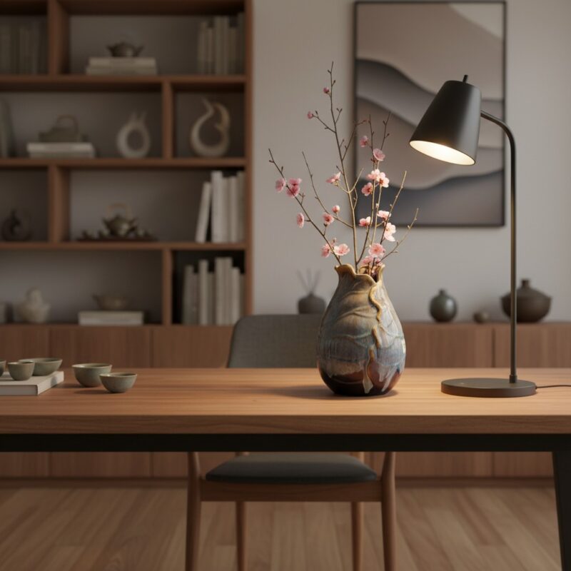 Góc làm việc tại nhà phong cách Việt hiện đại, ...