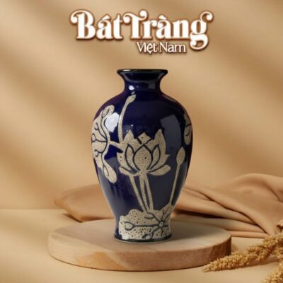 Lọ hoa dáng xoài men nâu hoả biến BT-LHS37 - Ảnh đại diện