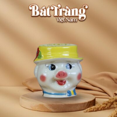 Lợn đôi heo đội mũ lưỡi trai dễ thương BT-HĐ14