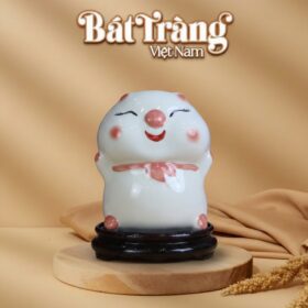 Ống tiết kiệm bé bánh bao má phính cute màu trắng BT-HĐ18