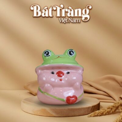 Ống tiết kiệm bé heo hồng mũ ếch BT-HĐ15 - Ảnh đại diện