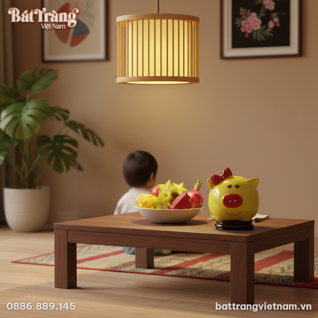 Ống heo v&agrave;ng BT_HĐ13 được đặt tinh tế tr&ecirc;n một ...